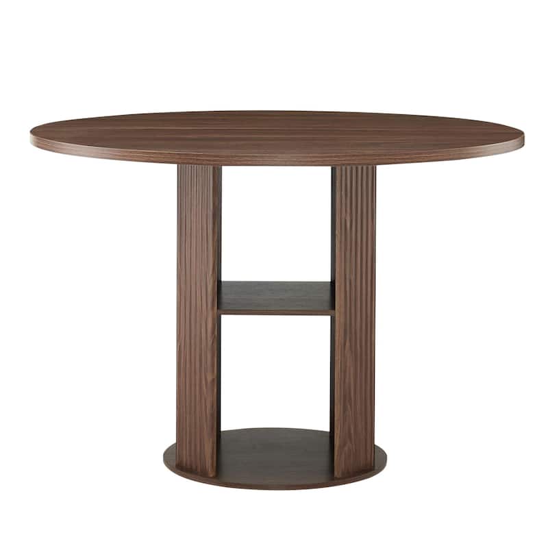 3-Piece Dining Set, 47.24" Round Dining Table with 2 Chairs