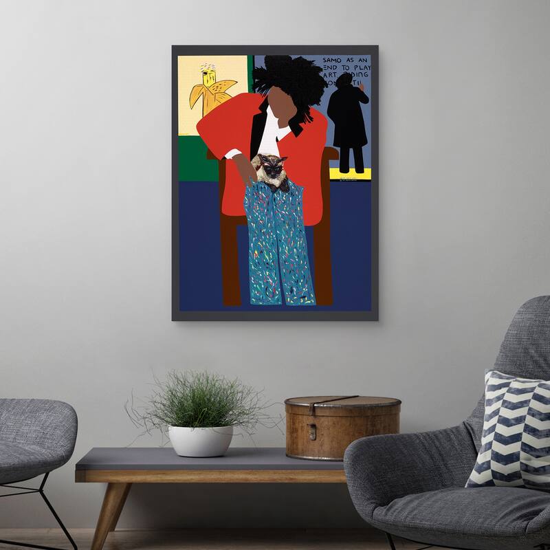 A Tribute to Jean-Michel Basquiat by Synthia SAINT JAMES Canvas Art Print
