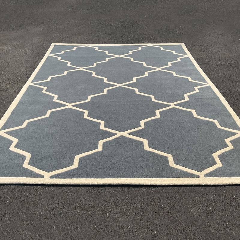 HERAT ORIENTAL Handmade Tibetan Trellis Wool Rug Collection - 8' x 10'
