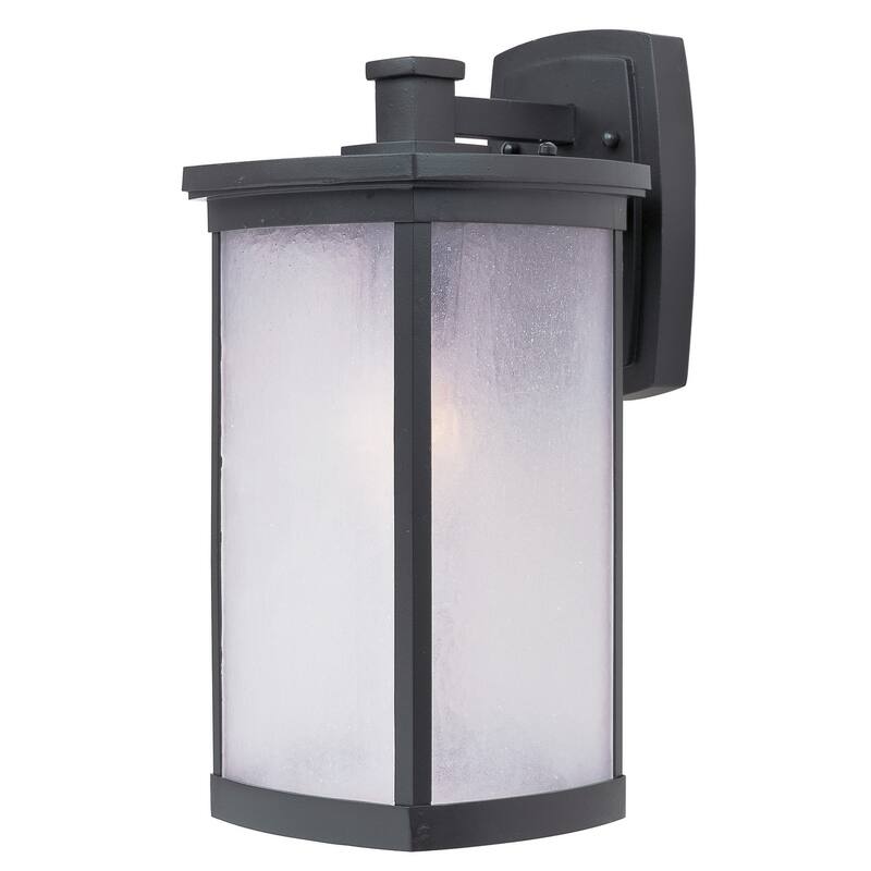 Maxim Terrace 16" 1 Light Wall Sconce - Bronze / Frosted Seedy Glass