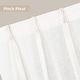 preview thumbnail 34 of 58, DriftAway Pinch Pleat Linen Textured Semi Sheer Solid Curtains Back Tabs