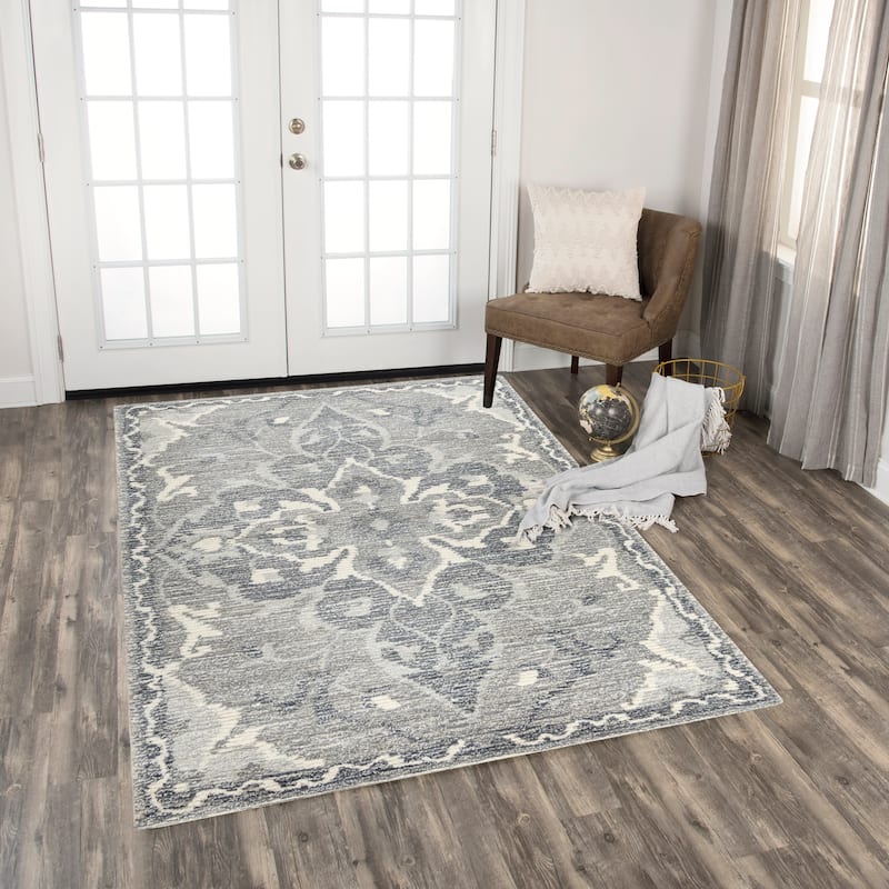 Alora Decor Tabatha Brown Hand-tufted Wool Blend Rug