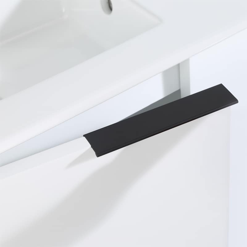 Bathroom Vanity With Sink In 22 Inch, Floating Bathroom Vanity With Soft Close Door