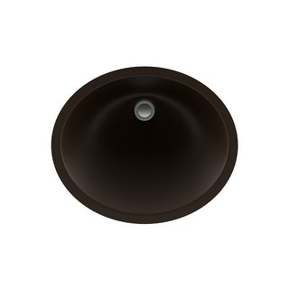 Lexicon Platinum V210 Quartz Composite Oval Vanity Sink - Galaxy Mocha