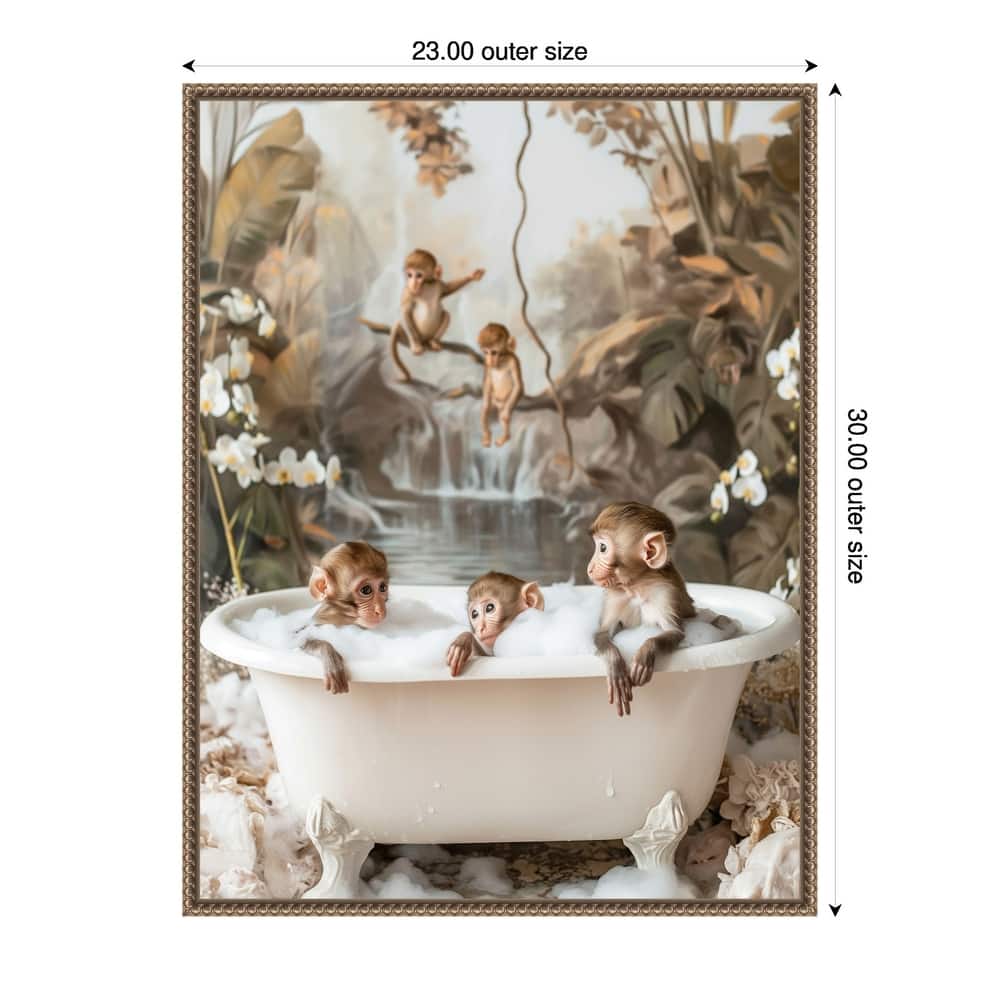 Jungle Spa by Niky Rahner Framed Canvas Wall Art