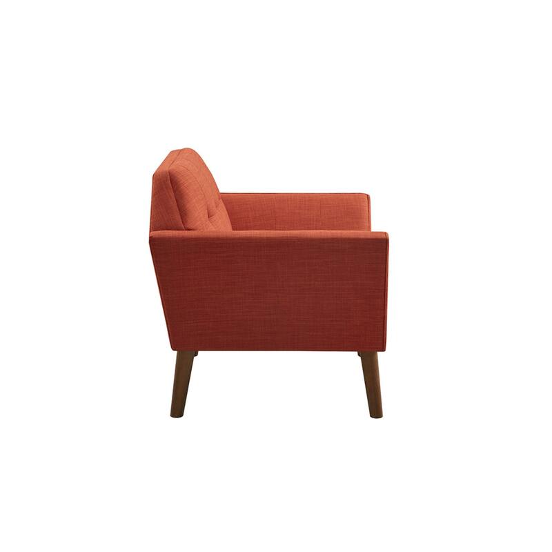 Roomfitters Mid Century Modern Lounge Chair with Button Tufting, Upholstered Accent Chair for Living Room