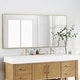 preview thumbnail 30 of 32, Vera Rectangular White Composite Stone Console Bathroom Vanity Sink