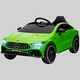 preview thumbnail 3 of 1, Licensed 12V Mercedes AMG CLA 45 Electric Ride-On for Kids, Music, LED Lights, Adjustable Speed & Remote Green