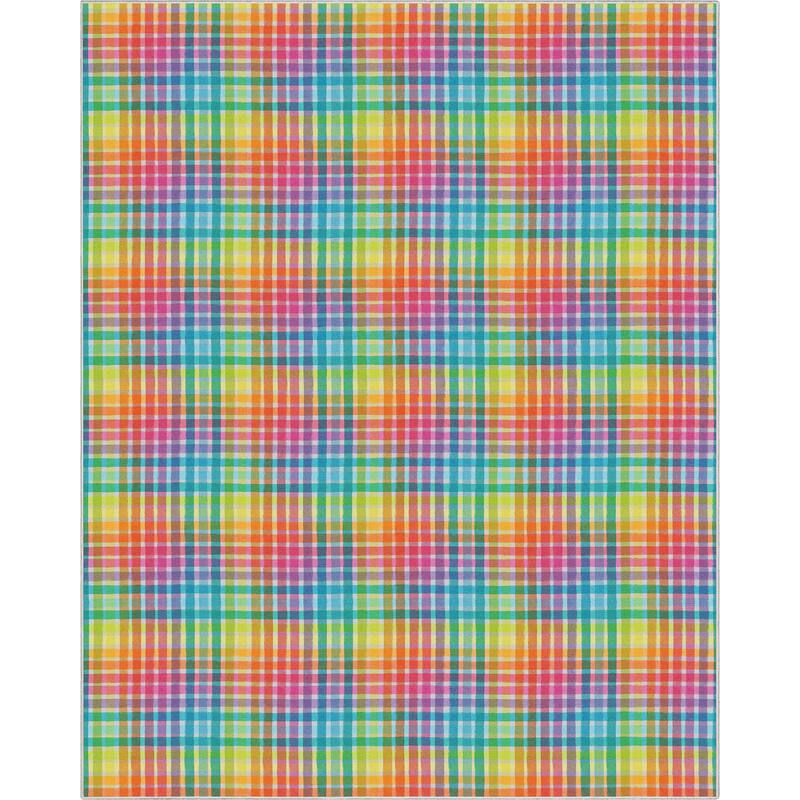 Crayola Geometric Plaid Area Rug By Well Woven