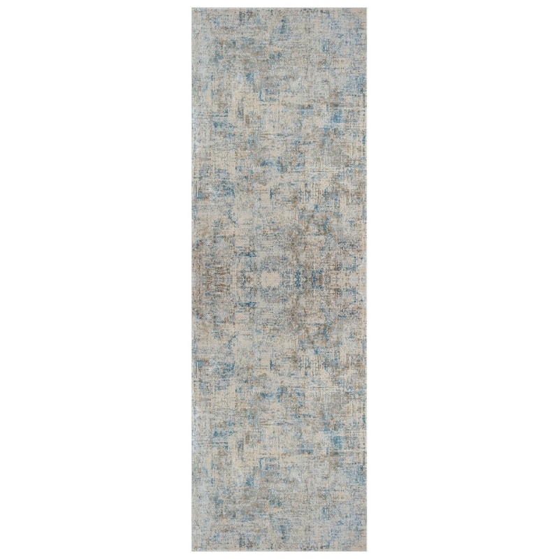 Dabu Abstract Modern Woven Area Rug By HomeRoots - 2' X 6'