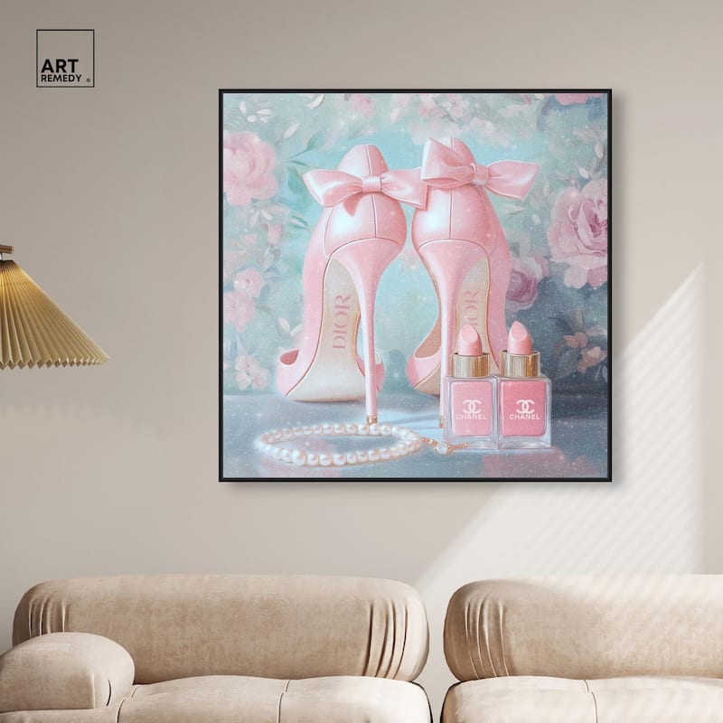 Love Dainty Heels Canvas by Art Remedy