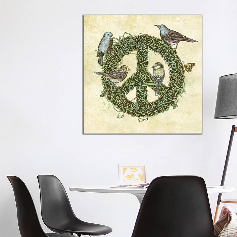 iCanvas "Peace Talks" by Rachel Caldwell Canvas Print - 37x37x1.5