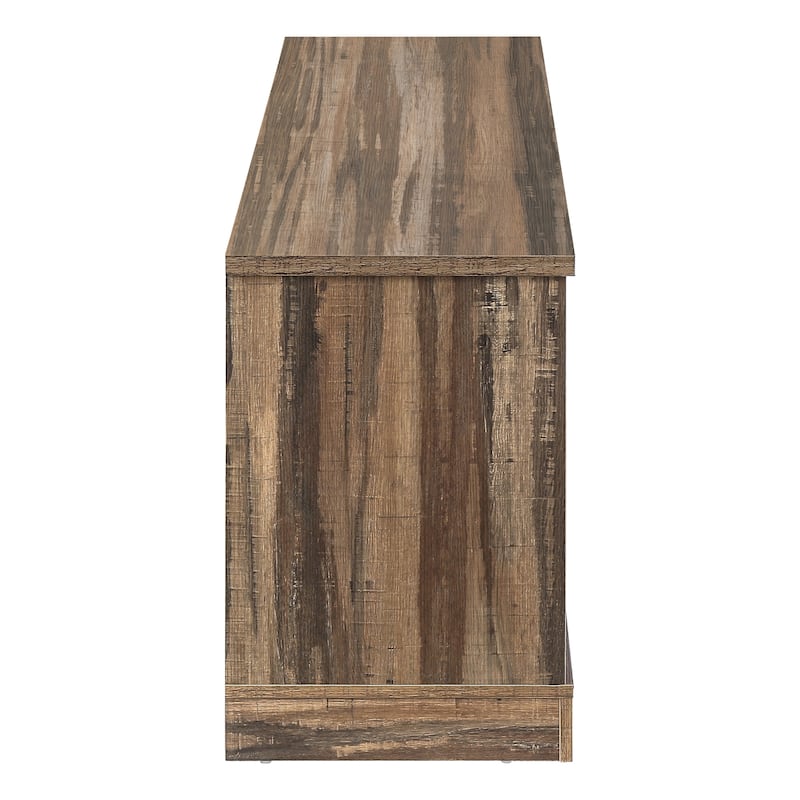 Modern-Farmhouse 60-Inch TV Stand, Sliding Barn Doors, Adjustable Shelves, Storage Cabinet