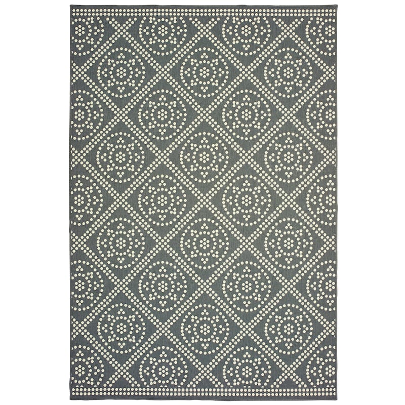 Style Haven Marianna Medallion Lattice Indoor/Outdoor Rug