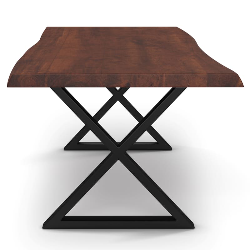 Urbia Brooks Solid Acacia Dining Table - X Base