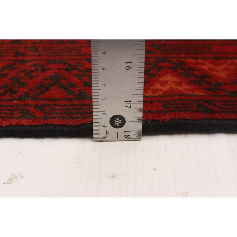 ECARPETGALLERY Hand-knotted Teimani Red Wool Rug - 5'10 x 9'6