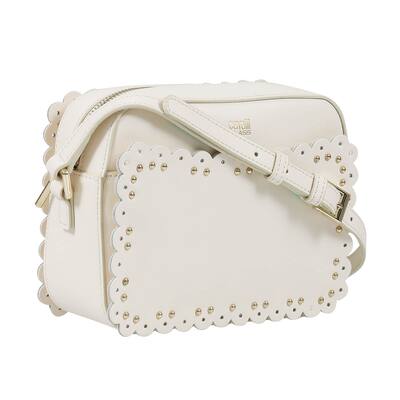 Roberto Cavalli Class GWLPEY 010 Leolace 002 White Small Shoulder Bag for womens