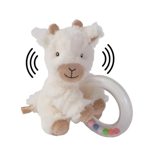slide 2 of 6, Bearington Lil' Lofty 5.5" Giraffe Baby Rattle for 0-6 Months