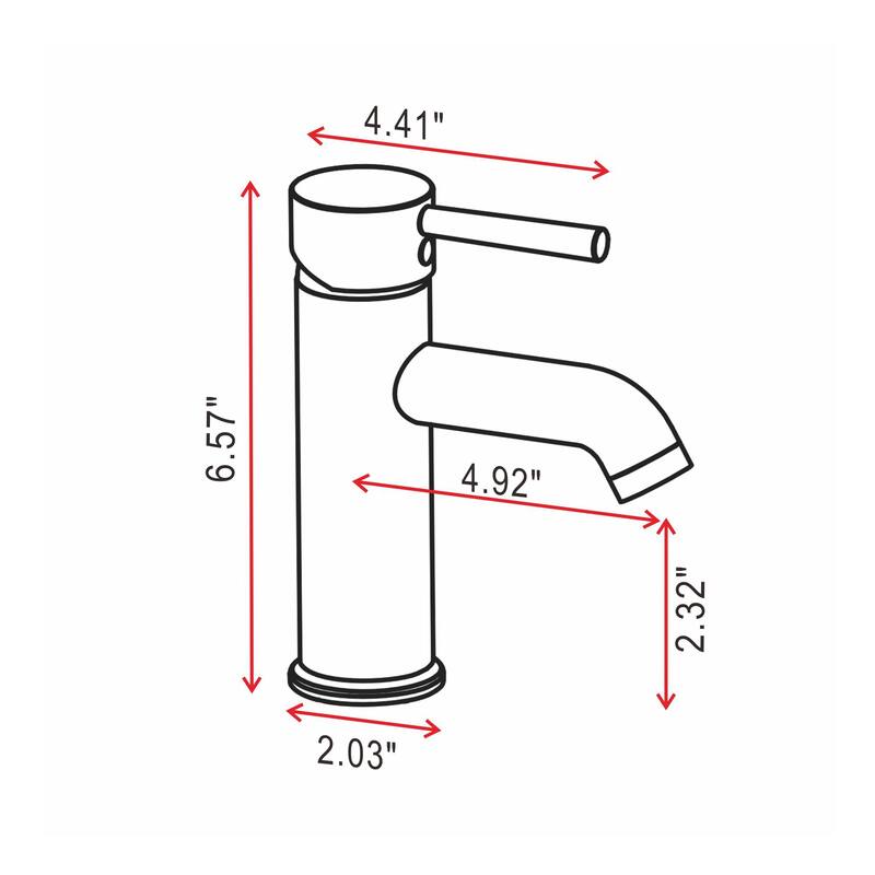 Topcraft Single Handle Bathroom Faucet