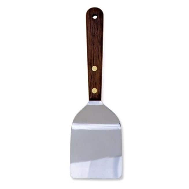 Norpro 7.5" Long Mini Stainless Steel Turner Spatula with Wood Handle - Great for Brownies, Cookies and Other Baked...