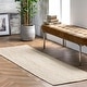preview thumbnail 8 of 87, Nuloom Adelaida Farmhouse Jute Area Rug Ivory - Runner - 2' 6" x 10'