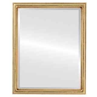 Saratoga Framed Rectangle Mirror in Gold Leaf