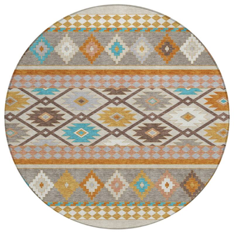 Machine Washable Indoor/ Outdoor Global Clemente Chantille Rug