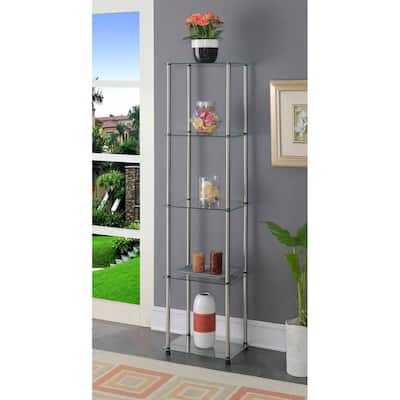 Convenience Concepts Designs2Go Classic Glass 5 Tier Tower