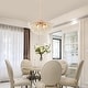 preview thumbnail 9 of 14, 6-Light Modern Luxury Crystal Chandelier