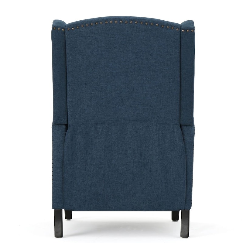 Traditional Fabric Recliner Chairs with Studded Border by Christopher Knight Home
