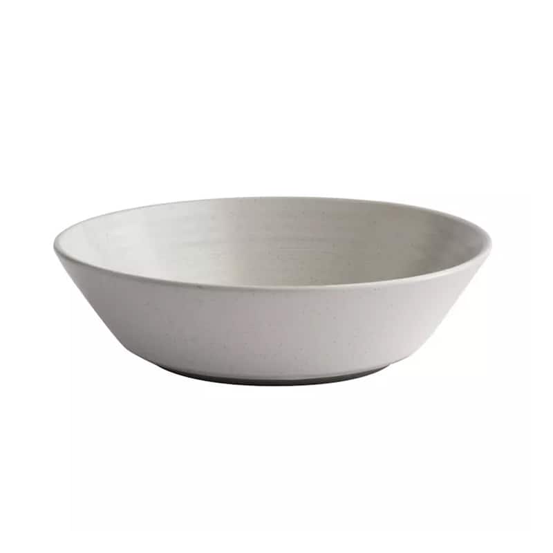 16 Piece Round Stoneware Dinnerware Set in White