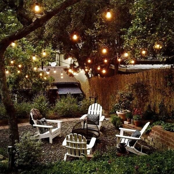 Shop 48ft 24 Sockets Led String Lights Ip65 Waterproof For Patio