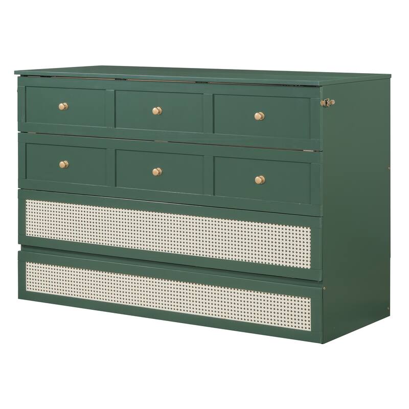 Murphy Bed with Versatile Storage & Large Drawers