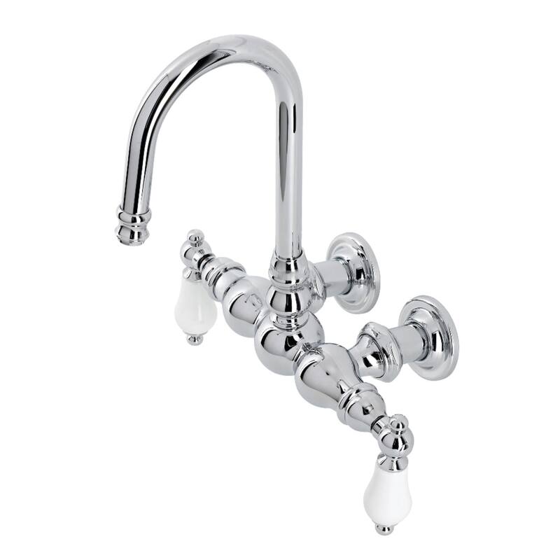 Kingston Brass Vintage Wall Mounted Clawfoot Tub Filler - Polished Chrome