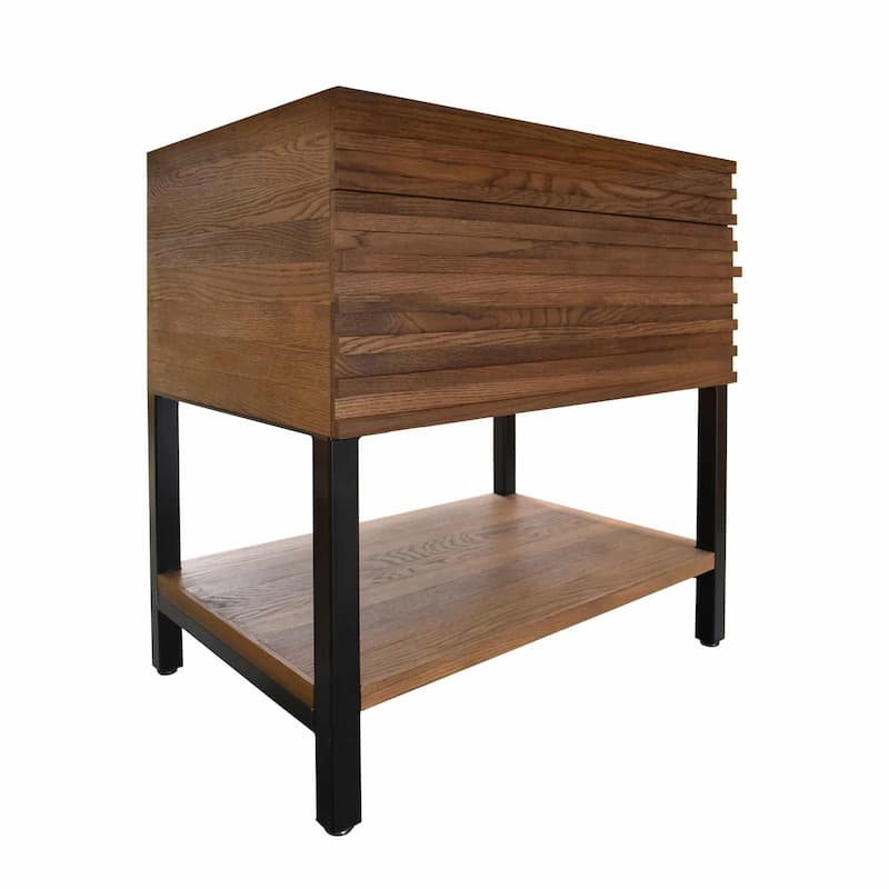 Winemaker Reclaimed Wood Freestanding Single Bathroom Vanity (Base Only)
