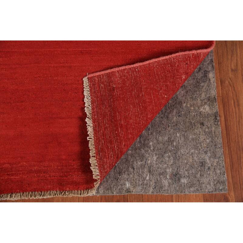 Red Gabbeh Oriental Area Rug Handmade Wool Carpet - 8'2" x 9'8"