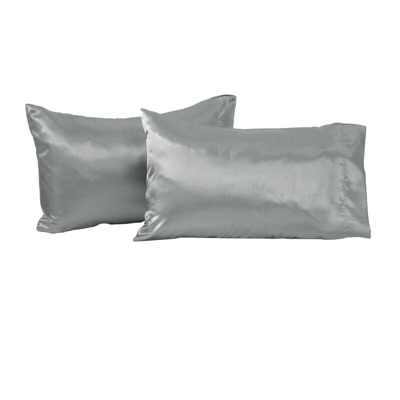 Great Bay Home 2-Pack Sateen Silk Pillowcase