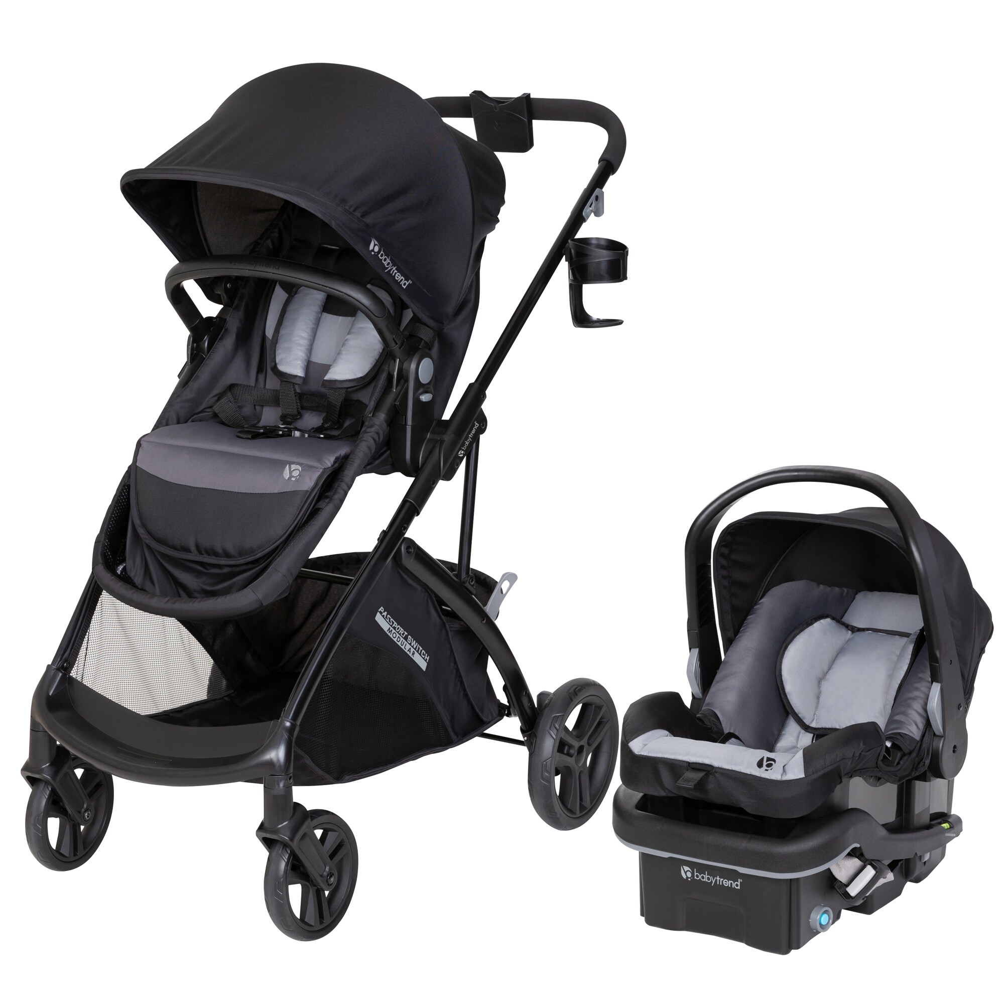 美品！ドーマン博士Your Smart Baby's First P Baby Trend Passport Switch 6-in-1 Modular Travel System with EZ