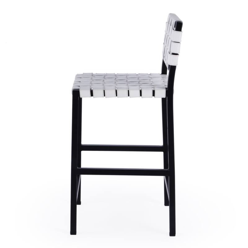 Bromley Iron and Leather 24.5" Counter Stool