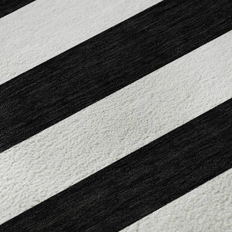 Premium Washable Super Soft Cabana Stripe Mayfield Rug