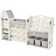 preview thumbnail 35 of 38, Multi-functional Kids' Bookcases and Toy Organizers with 17 Bins and Shelves