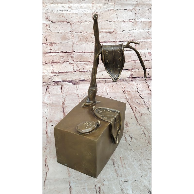 Persistence Of Memory By Salvador Dali Bronze Modern Art Sculpture Figure Statue