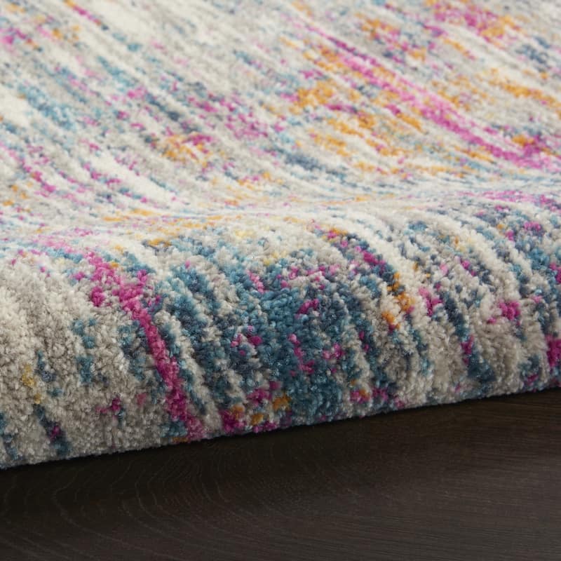 Royav Power Loomed Abstract Area Rug By HomeRoots - 9' x 12'