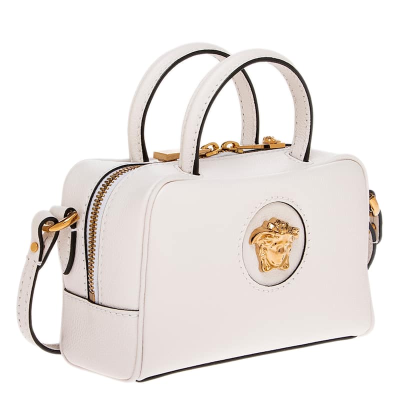 Versace La Medusa Leather Mini Boston Bag