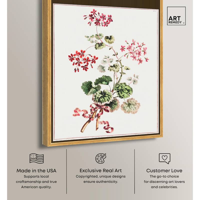 Carlet Variegated Geranium 1801 Canvas by Art Remedy
