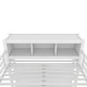 preview thumbnail 8 of 50, All-in-One Metal Loft Bed with L-Shaped Desk & Wardrobe, Bedrooms Bed Frame with Storage Cubes, Shelves, Full-Length Guardrails