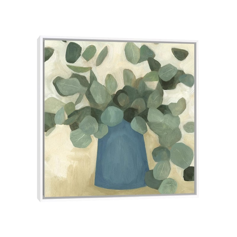 iCanvas "Greenery Still Life VI" by Emma Scarvey Framed Canvas Print - White - 37x37