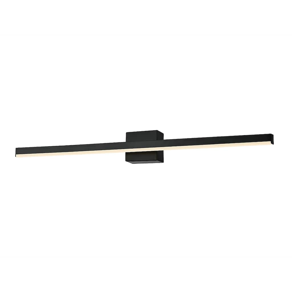 Justice Design Group Lineari ADA 24" LED Linear Wall/Bath Sconce - Matte Black Finish