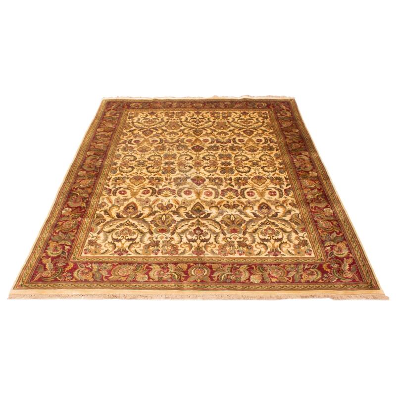 ECARPETGALLERY Hand-knotted Essex Cream Wool Rug - 7'10 x 10'3