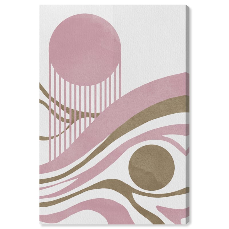 Wynwood Studio Canvas Abstract Shades of the Dunes Pink and Light Pink Modern & Contemporary Wall Art Canvas Print